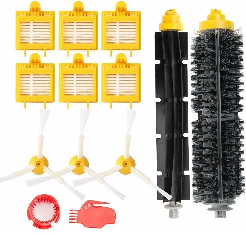 Shining House - Passend für Kehrroboter-Zubehör der Serie irobot 700 760 770 780, Seitenbürste, Hauptbürste, Walze, Filt...