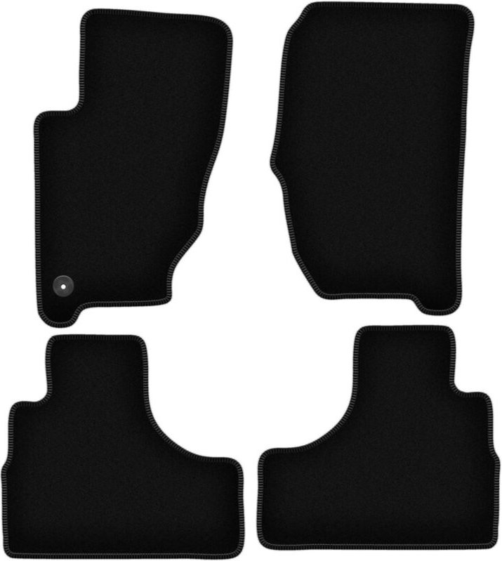 BASIC schwarze Veloursmatten für: Jeep Cherokee Liberty KJ Offroad (2002-2007)