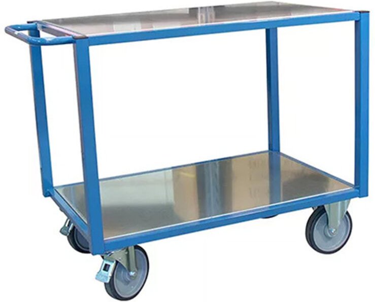 Werkstattwagen 500 kg - 2 Blechablagen 1060 x 680 mm - 880010419