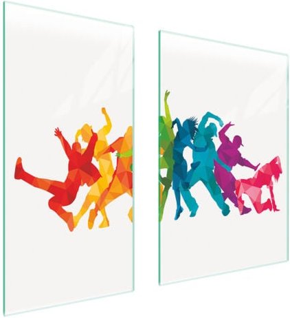 GLASSCHUTZPLATTE 75x52 WEISS