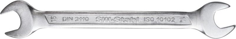 SW-Stahl 00147L Doppelgabelschlüssel SW 46 und 50 mm I Gabelschlüssel I Maulschlüssel offen I Doppelmaulschlüssel 46x50 ...