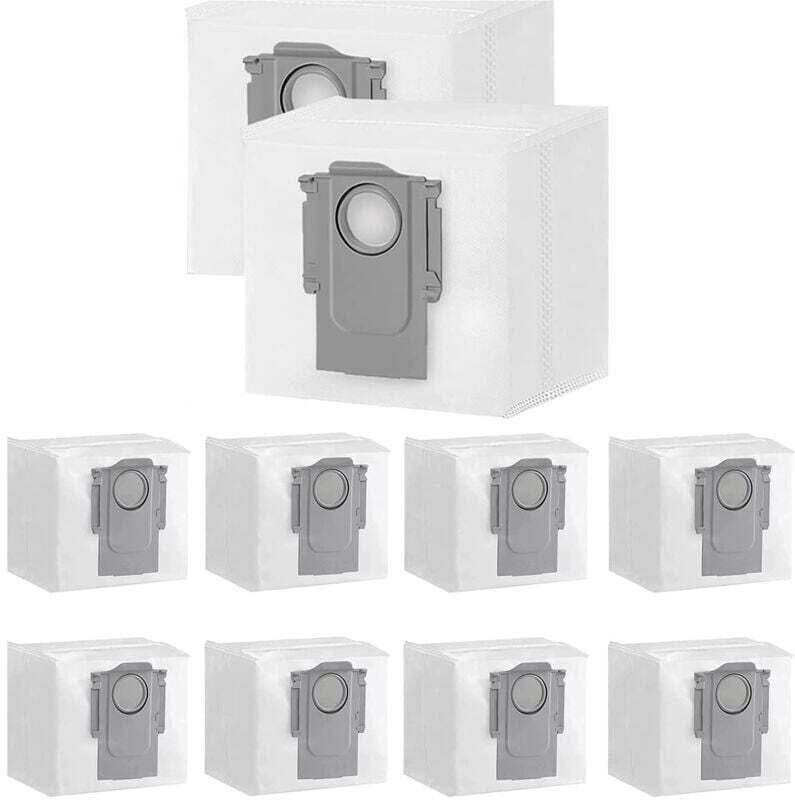 10 Stück Staubbeutel für Xiaomi Roborock S7 Max Ultra / S7 Pro Ultra / Q7+ / Q7 Max+ / Q5+ Roboter-Staubsaugerstation, 3...