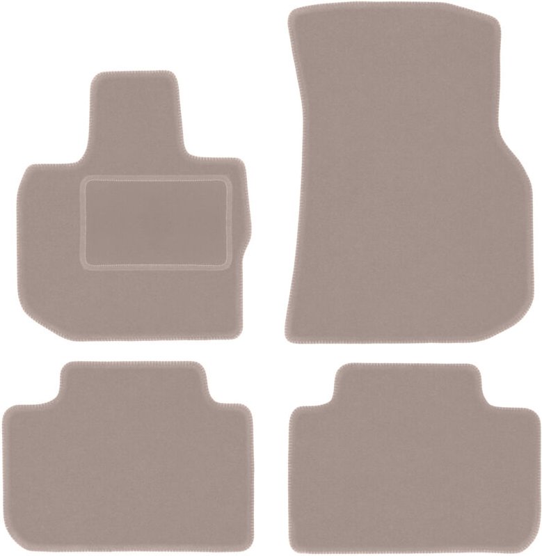 Beige Velours-Fußmatten für: BMW X3 G01 SUV (2017-)