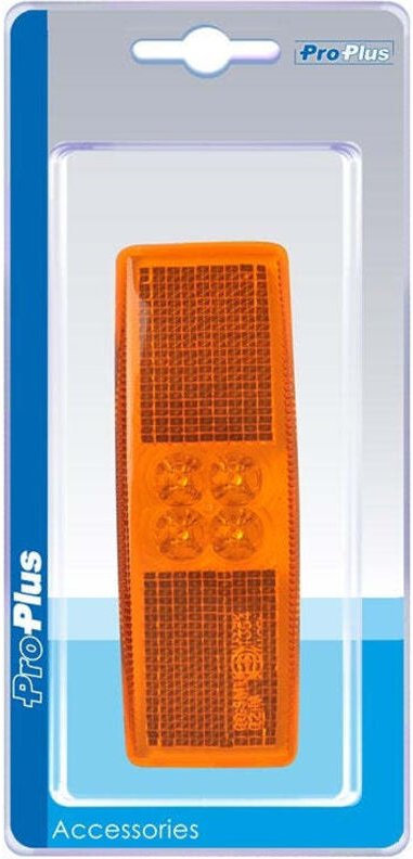 Seitenmarkierungsleuchte 1224v bernsteinfarben 110x40mm led im blister