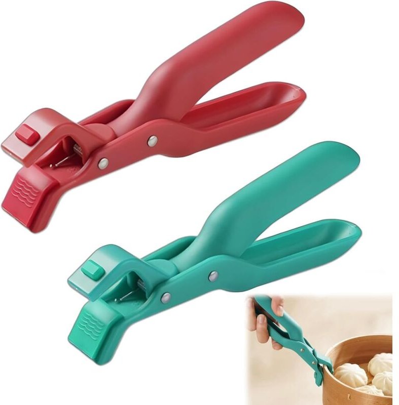 2er-Set multifunktionale Silikon-Verbrühschutzzange, Silikon-Isolierzange, Verbrühschutzzange, Hitzeschutzzange zum Isol...