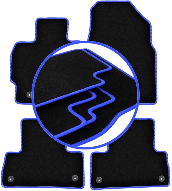 CARLUX-BLUE Autofußmatten für: Mazda CX-7 SUV (2009-2012)