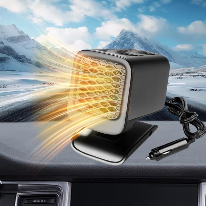 Csparkv - Autoheizung, 3-in-1-Autoheizung, Auto-Heizlüfter, Auto-Defogger-Heizung, Kühl- und Heizgebläse mit Zigarettena...