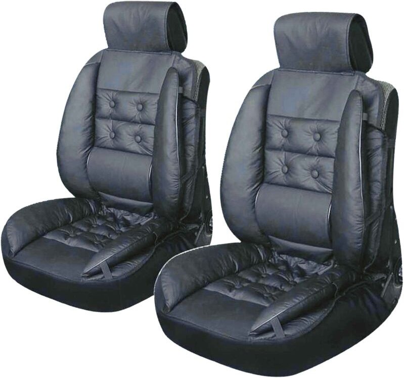 Peraline - Luxuriöse schwarze Sitzbezug