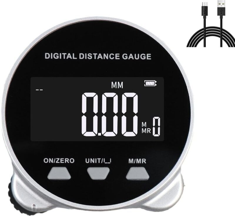 Elektronisches Maßband, digitales Lineal mit LCD-Anzeige, 200 m lange Distanz, hohe Genauigkeit, wiederaufladbar, tragba...