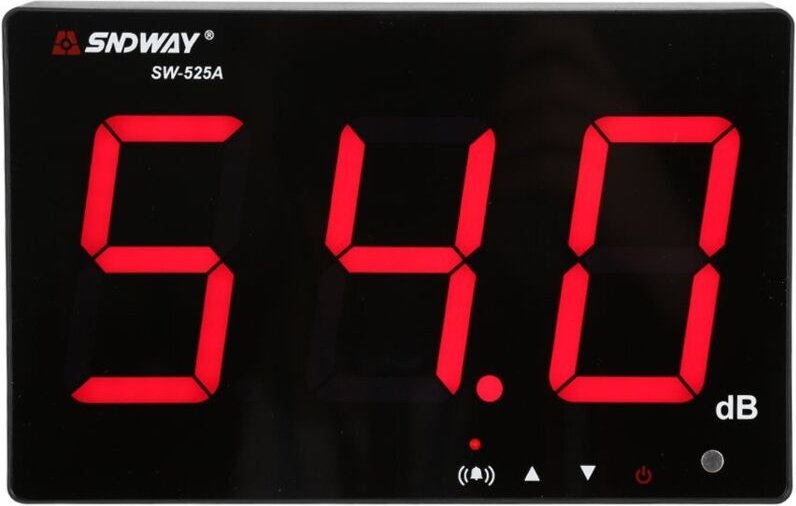 30130 DB Schallpegelmesser, digitales Dezibelmessgerät mit 9,6 Zoll LCD-Display, 1,5 dB Genauigkeit