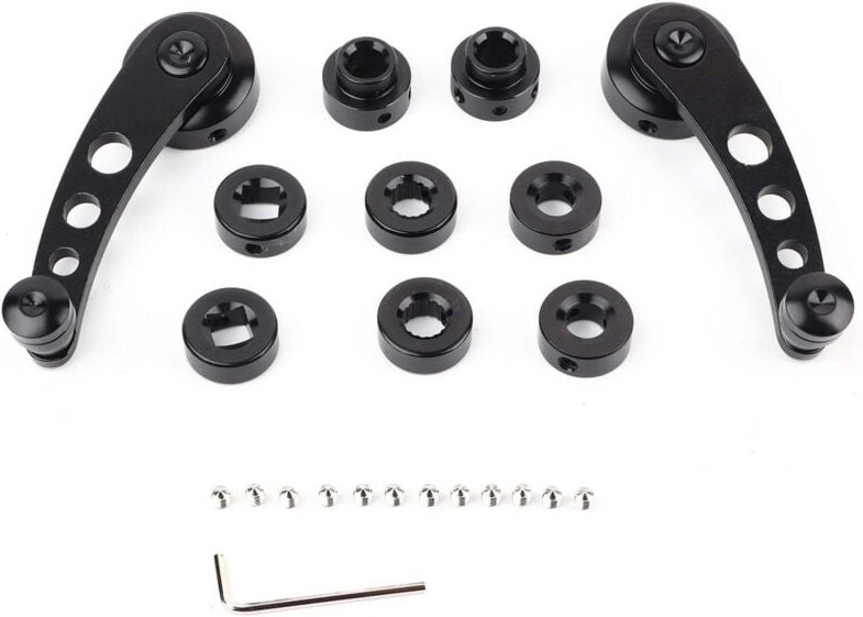 Eosnow - 2pcs Legierung Fenstergriff Riser Wickler Kurbel für Klassenwagen geeignet