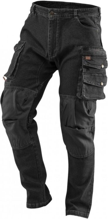 Denim-Arbeitshose, Schwarz, Größe XXXL
