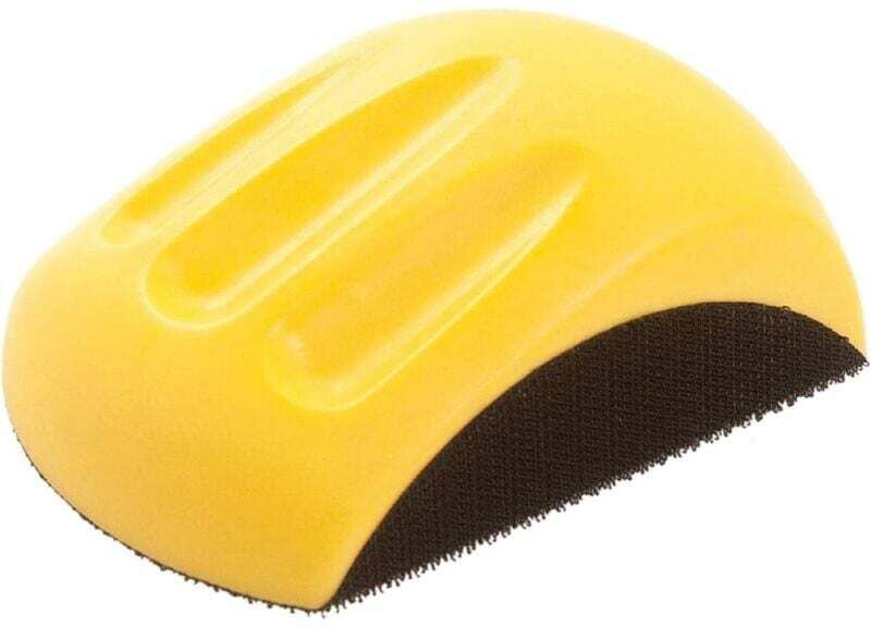 12,3 cm Handschleifblock mit Klettverschluss, Schleifpapier, Handpolierpad, Schleifwerkzeug..DEBUNS