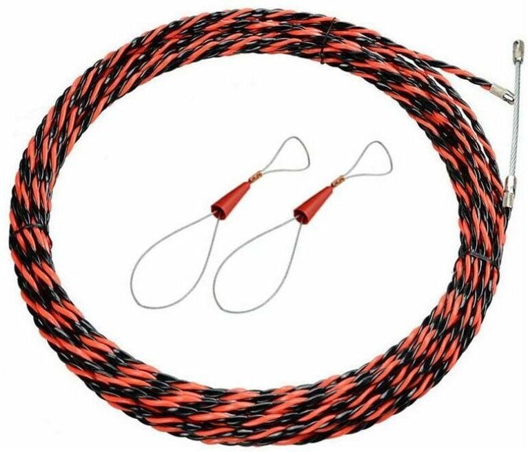 Elektrikernadel, 25 m, elektrischer Drahtabzieher, 5 mm Durchmesser, Drahtabziehernadel, einziehbare Installation für Ka...