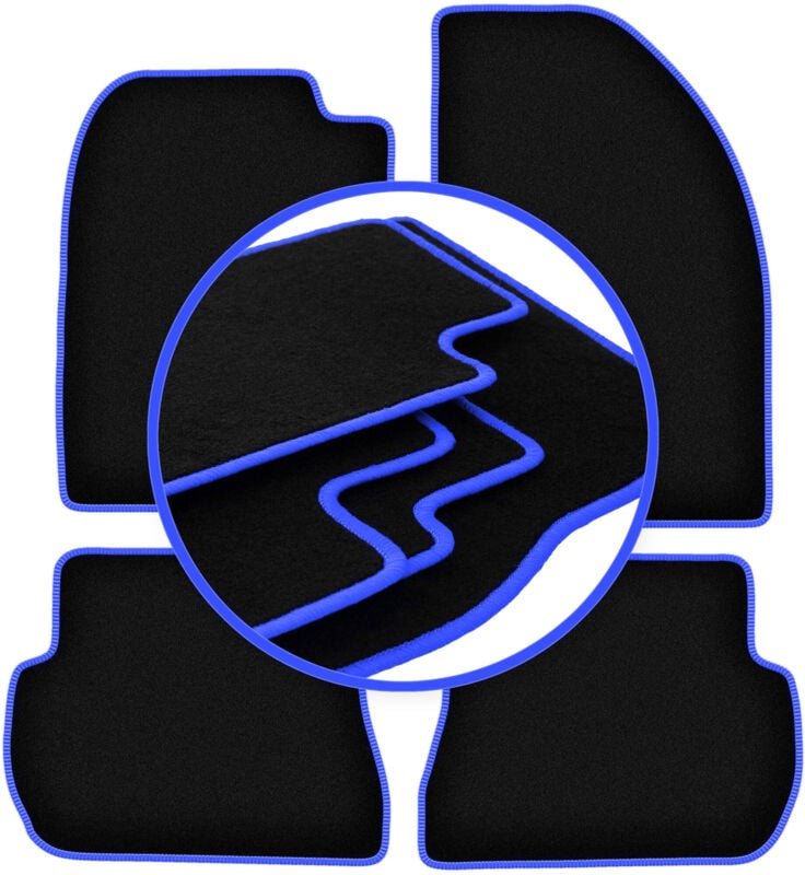 CARLUX-BLUE Autofußmatten für: Ford Fusion Fließheck (2002-2005)