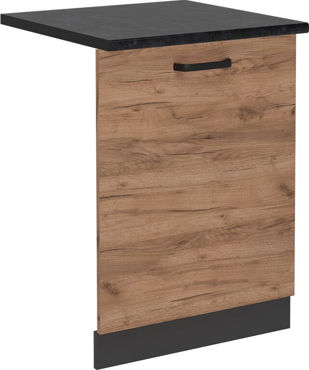 Vicco - Geschirrspülblende R-Line, Goldkraft Eiche, 60 cm , ap Anthrazit