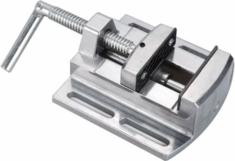 Bohrmaschinen-Schraubstock, 2,5-Öffnungs-Schraubstock aus Aluminiumlegierung mit Führungsstange für Elektriker und Holzb...