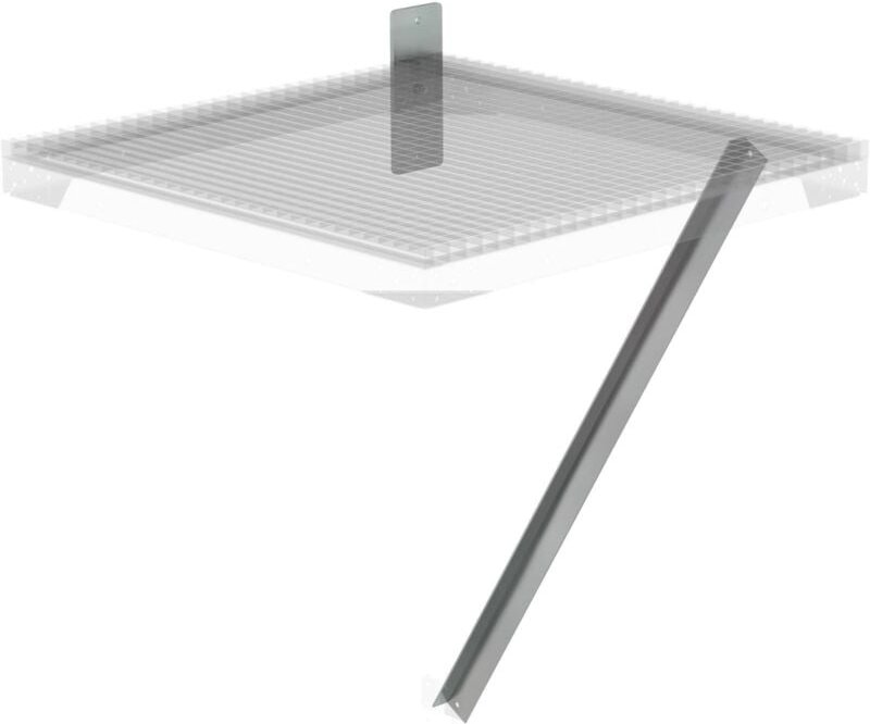 Thumbnail - Flanschplatte und Strebe für Ziegelmauerwerk Tiefe 1.000 mm - 060953 - Günzburger Steigtechnik