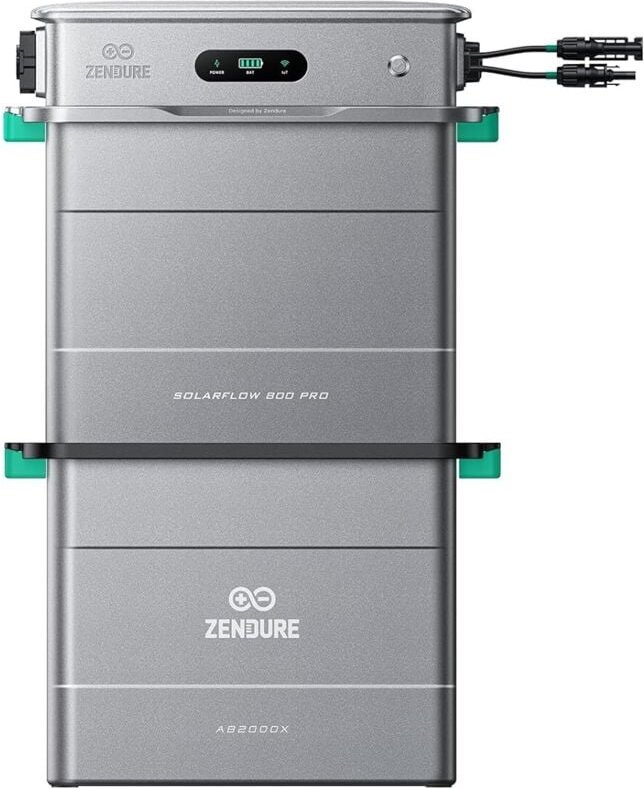 Zendure SolarFlow 800 Pro, Balkon-Kraftwerk mit einer Solarleistung von 2640 W, mit AB2000X und Smart 3CT, KI-Energie