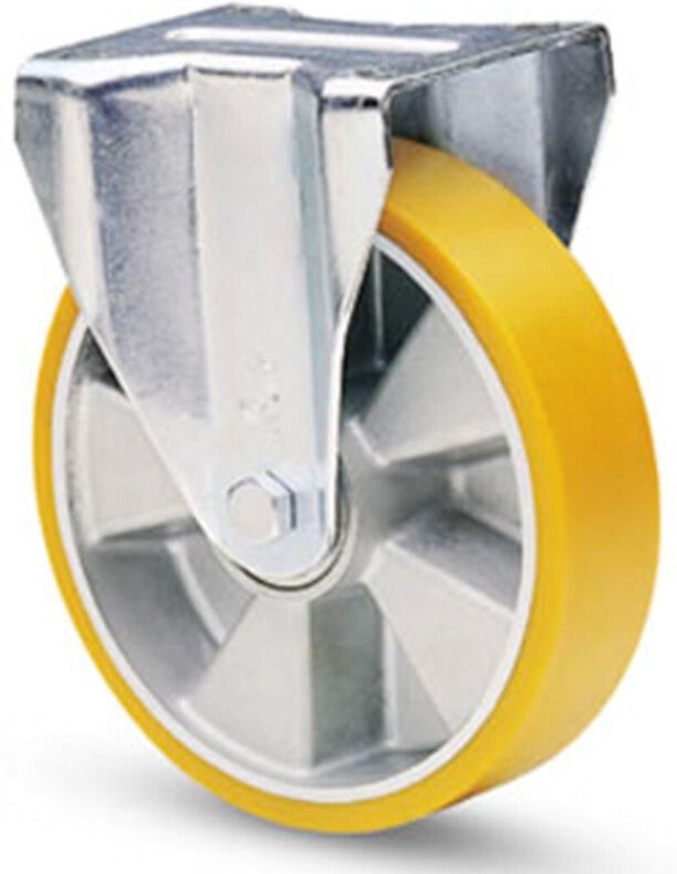 Trade Shop Traesio - Trade Shop - fissa Rad mit Polyurethanbeschichtung avolan Sh a 91. Aluminiumkern - -150 mm -