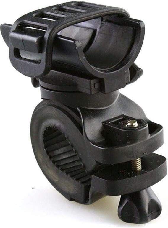 Linghhang - 360-Grad-Fahrradtaschenlampenhalterung, LED-Taschenlampenclip, geeignet für Mountainbikes und normale Fahrrä...