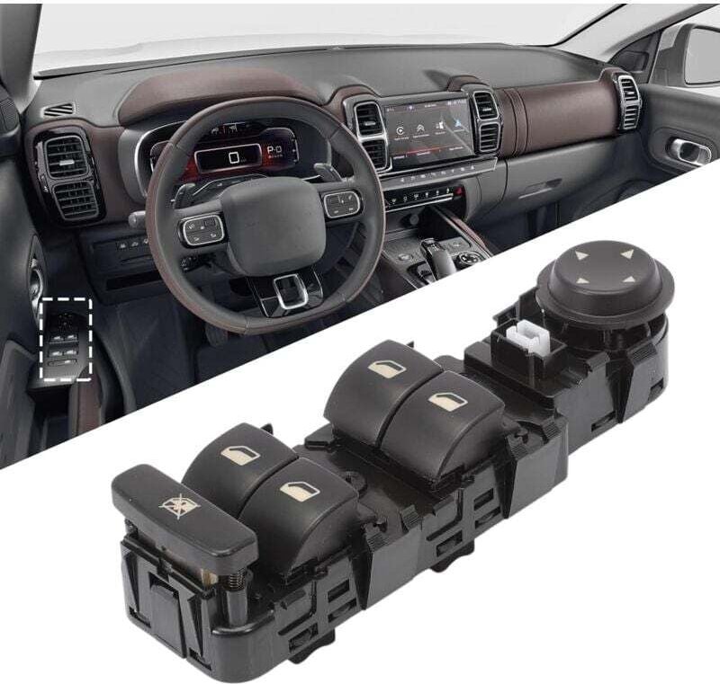 Autoschalter für Citroen C5 i, Fensterheberschalter Vordere linke Tür für Citroen C5 ii, 6554.HQ, Fensterheberschalter f...