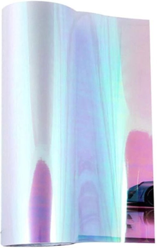 Linghhang - Autoscheinwerfer-Aufkleber aus Vinylfolie – 30 x 120 cm – transparente Chamäleonfarbe