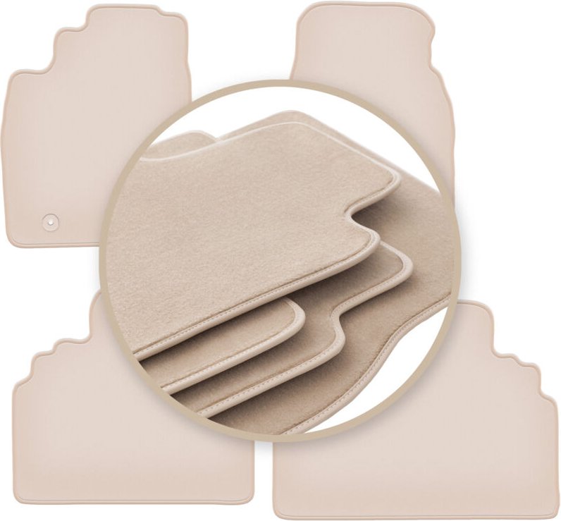 Beige PREMIUM-Matten für: Toyota Previa II Minivan 2000-2005