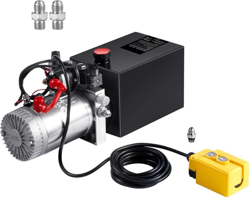 6 Quart Hydraulikpumpe, doppeltwirkendes Aggregat, 0,91 gpm Durchfluss, 3200 psi Max Druck, dc 12 v für Kippanhänger - M...