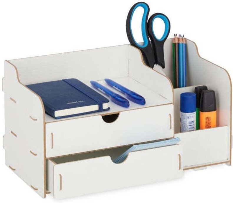 Desk organiser with drawers