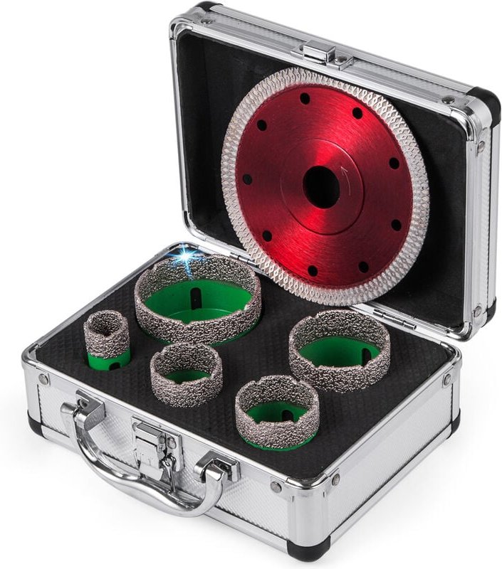 Diamant Lochsäge 20, 35, 40, 50, 65 mm, Fliesenbohrer Lochsäge M14 Gewinde, Diamantbohrer 1,4 mm Klingen Dicke, Glasbohr...