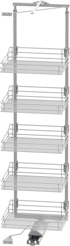 Vauth Sagel Schrankauszug tal Gate Apothekerschrank kb 600 Höhe 1900-2140 mm, silber