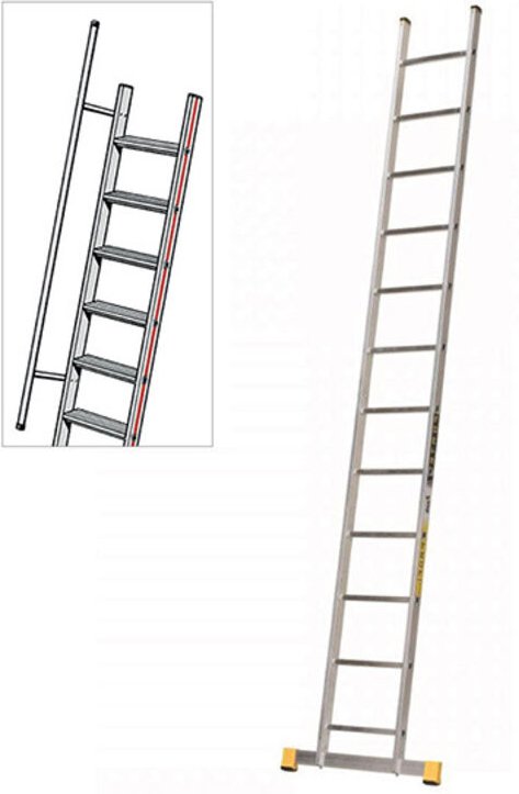 Aluleiter 20 Sprossen, zu erreichenden Höhe 5.46m - 8120-MC