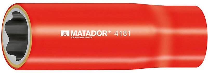 Steckschlüssel-Einsatz, lang, isoliert, 12,5 mm (1/2"): 20 m