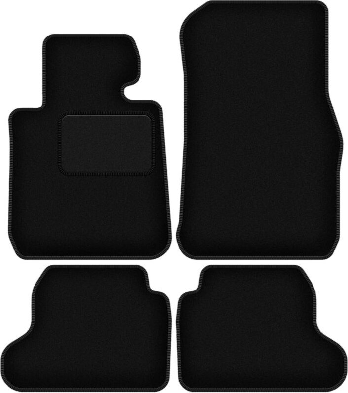 Schwarze Velours-Fußmatten für: BMW 1 F22 Coupé (2011-2019)