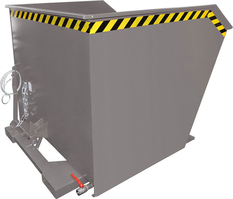 Bauer Spänebehälter SGU 200, lackiert, Mausgrau