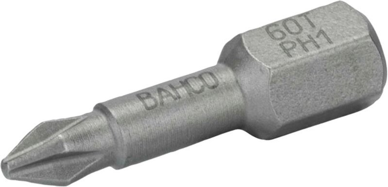 Bahco 1/4 Torsions-Schraubendreher Bits für PH2-Phillips-Schrauben 25 mm - 10 Stk./Kunststoffbox