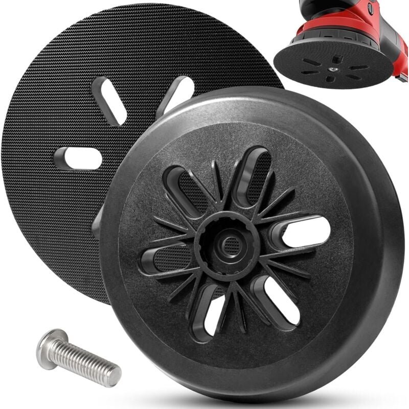 Thumbnail - 150 mm Klett-Schleifteller für Exzenterschleifer, kompatibel mit Bosch gex 150, gex 150 ac, pex 15 ae und gex 150 Turbo ...