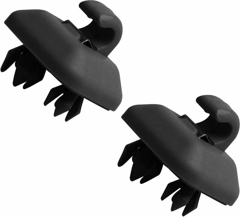 Ymyny - 2 Stück - Für Audi A4 A5 S5Q3 Q5 Auto-Sonnenblenden-Clip, Haken, Befestigungsklammer, Halter 8U0857562A (Schwarz...