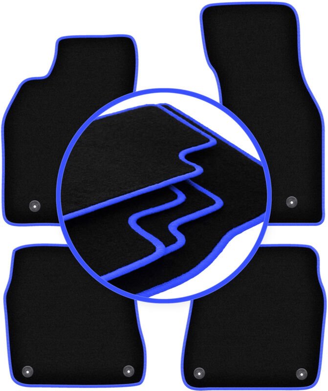 CARLUX-BLUE Automatten für: Audi A6 C5 4.2L Limousine, Kombi, Avant (1997-2004)