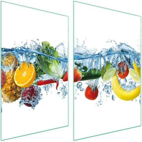 GLASSCHUTZPLATTE FÜR KÜCHE 2x35x52 OBST