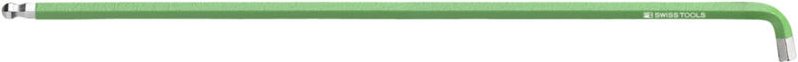 Pb Swiss Tools - Sechskant-Winkelschraubendreher, lang, mit Kugelkopf und kurzem Schenkel, pulverbeschichtet, 2,5 mm