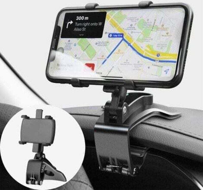 Ulisem Armaturenbrett-Handyhalterung, 360 Grad drehbar, für GPS und Smartphones