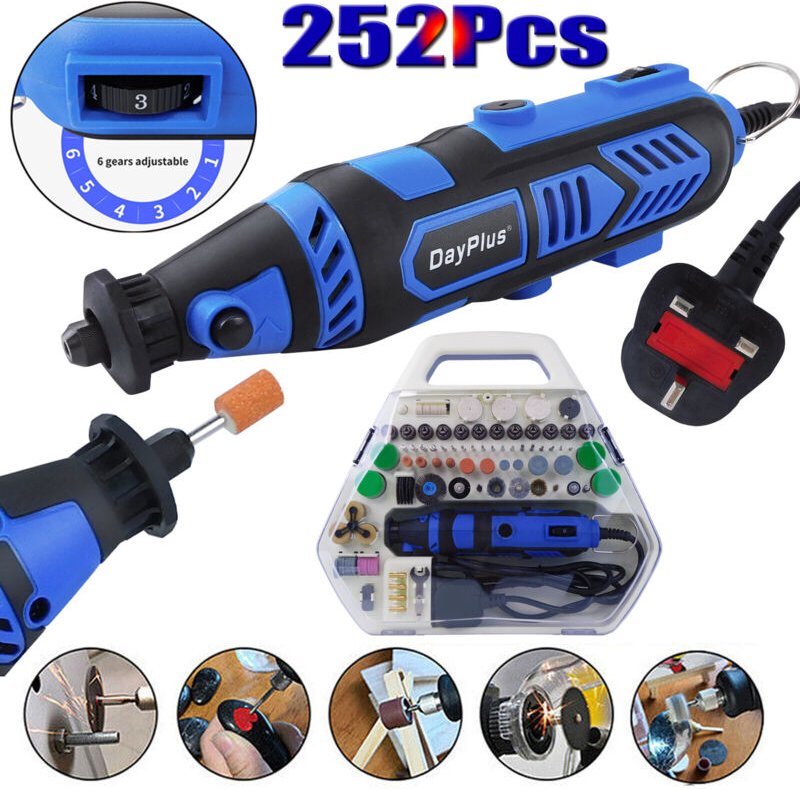 Thumbnail - Dayplus - 252-teilig Dremel Schleifer Schleifgerät Schleifmaschine Multifunktionswerkzeug