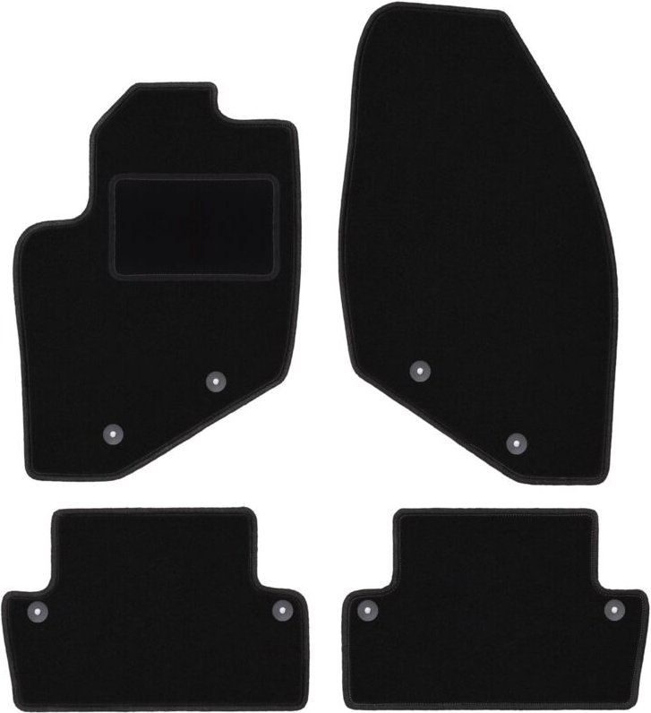 Schwarze Veloursmatten für: Volvo S60 I Liftback (2000-2009)