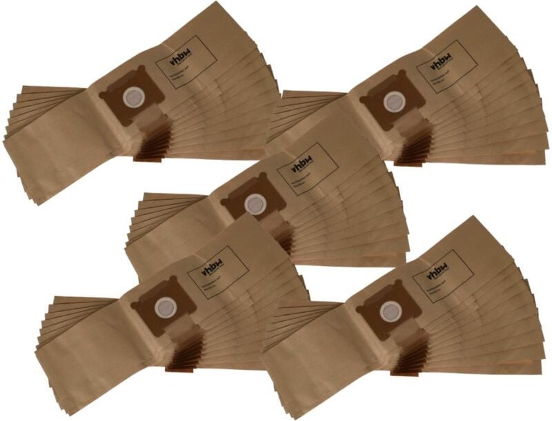 50x Staubsaugerbeutel kompatibel mit Tennant Nobles Tidy-Vac Staubsauger - Papier, 26cm x 20cm Sandfarben - Vhbw