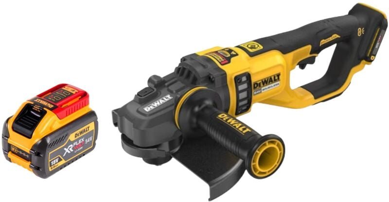Dcg 460 n Akku Winkelschleifer 54 v 230 mm + 1x Akku 9,0 Ah - ohne Ladegerät - Dewalt