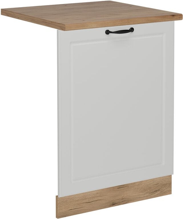 Vicco - Geschirrspülblende R-Line, Weiß Landhaus, 60 cm , ap Eiche