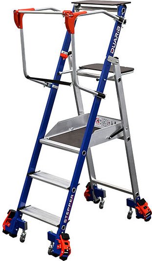 Matisère - Mobile Stehleiter 3 Stufen - Maximale Arbeitshöhe 2.69m - 614913