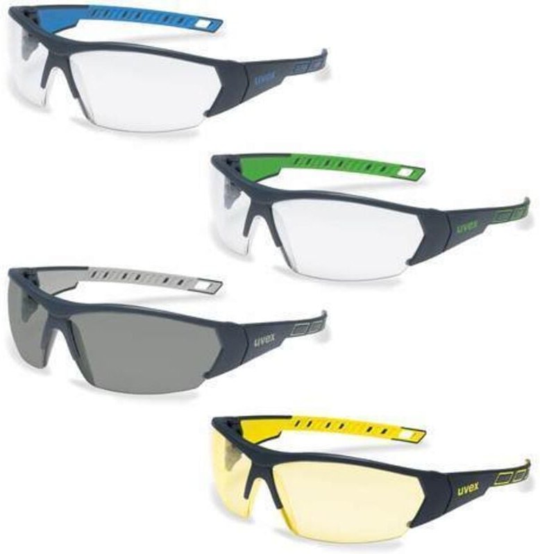 Uvex - i-works 9194270 Schutzbrille inkl. UV-Schutz Anthrazit, Grau